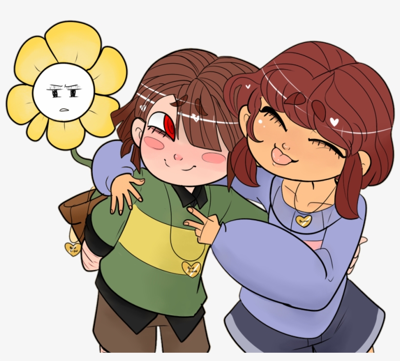Report Abuse - Cute Chara And Frisk, transparent png download