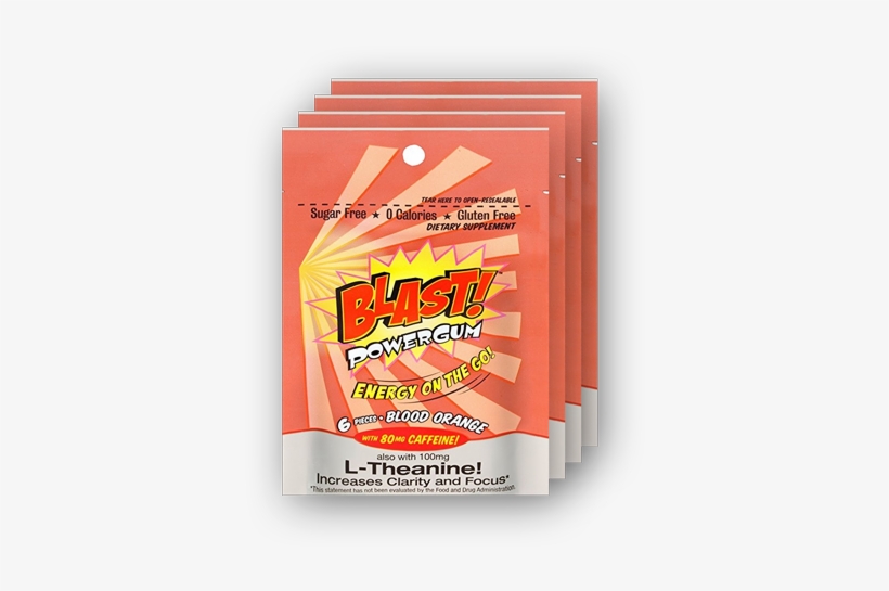 Out Of Stocksale Buy 2 Get 2 Free Blood Orange Flavor - Blast Power Gum Blast Power Gum Blood Orange Flavor, transparent png download