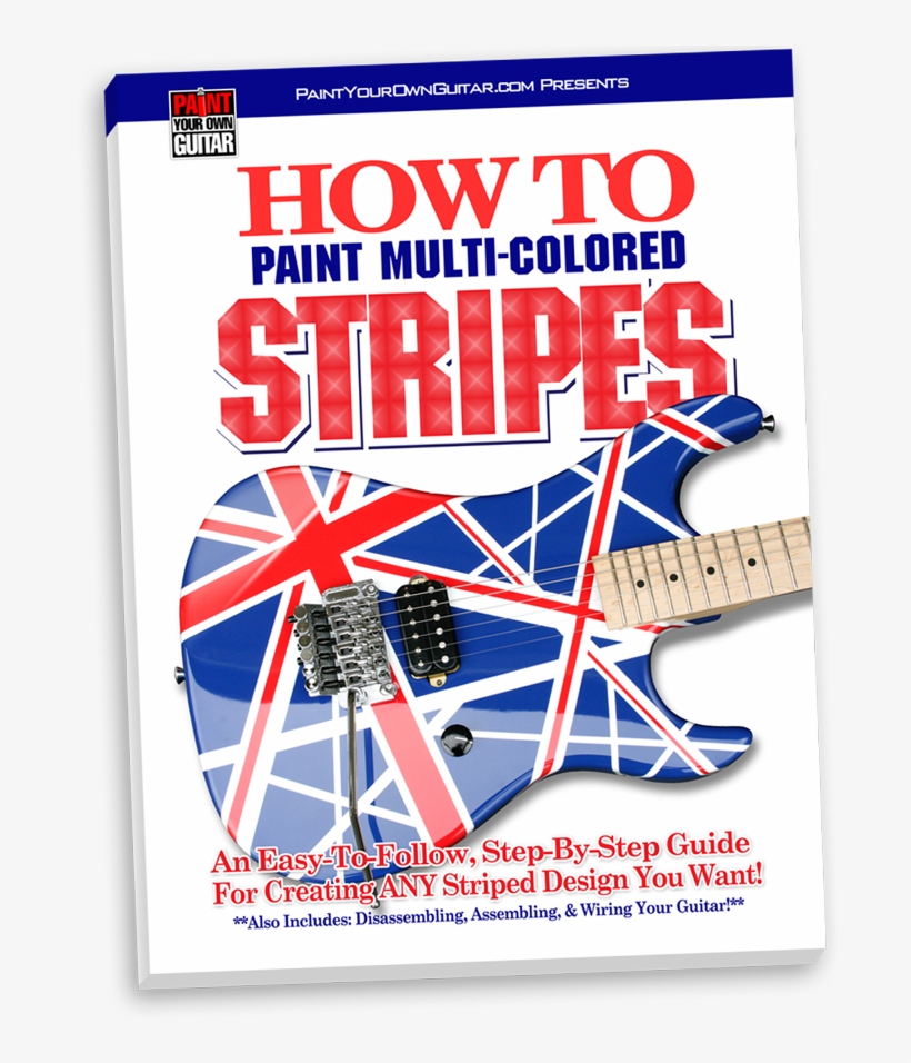 Paint Your Own Guitar's, 'how To Paint Multi-colored - Paint Multi-colored Stripes!, transparent png download