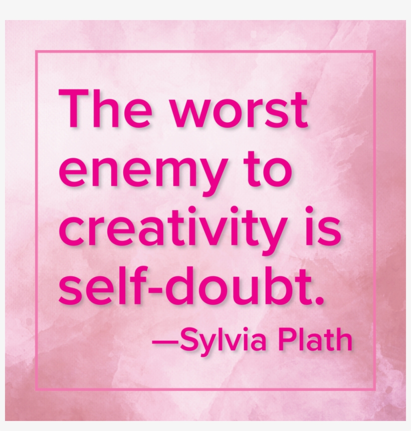 Self-doubt - Sylvia Plath, transparent png download