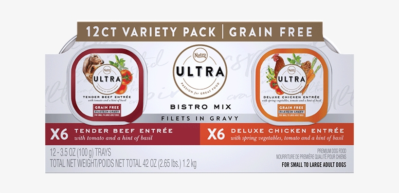 Nutro Ultra Grain Free Filets In Gravy Wet Dog Food - Dog Food, transparent png download