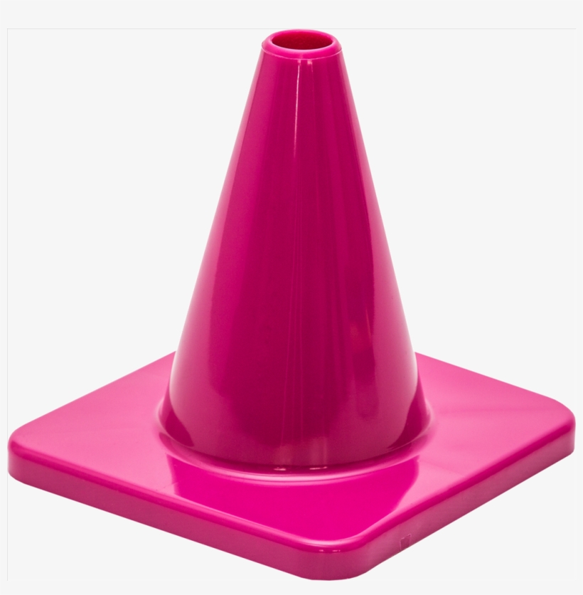 Traffic Cone 100mm Pink Plain - Plastic, transparent png download