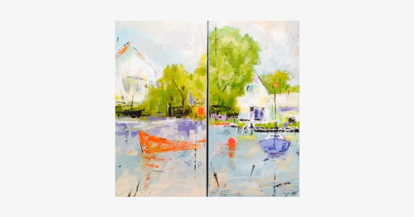 Summertime Blues Sabo Fine Art - Painting, transparent png download