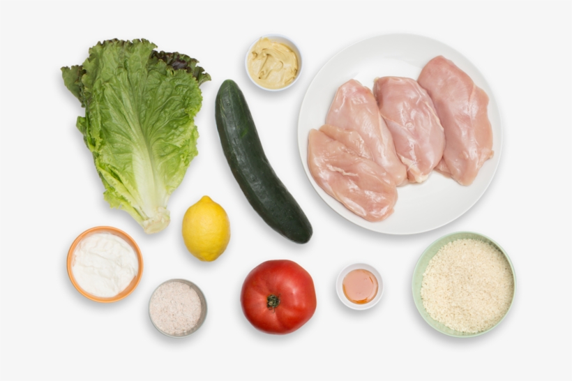 Crispy Chicken Tenders With Honey Mustard & Tomato-cucumber - Honey Mustard Dressing, transparent png download