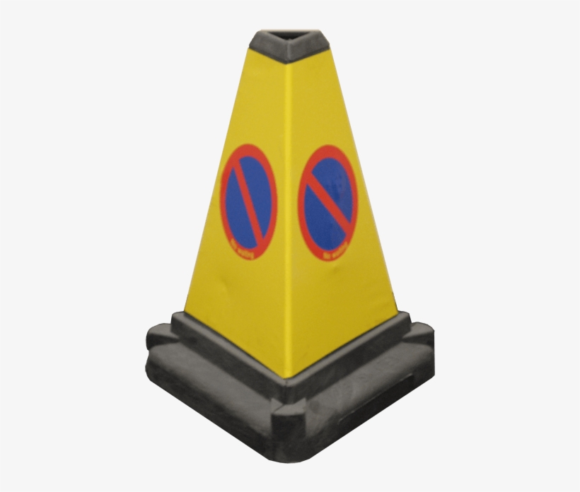 Traffic Cone 3-side - No Waiting Cones, transparent png download