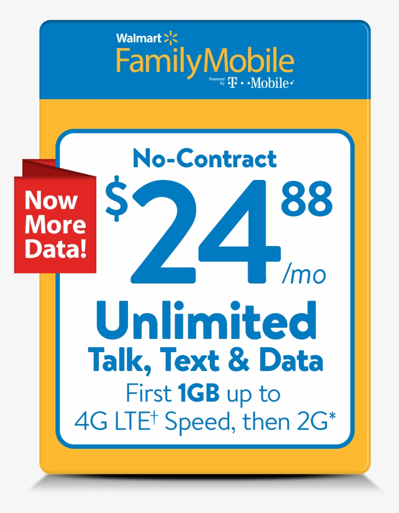 No Contract - Walmart Family Mobile Bring Your Own Phone Sim Kit, transparent png download