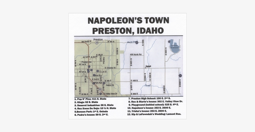 Put On Your Moon Boots And Visit Preston, Idaho, The - Napoleon Dynamite Preston Map, transparent png download