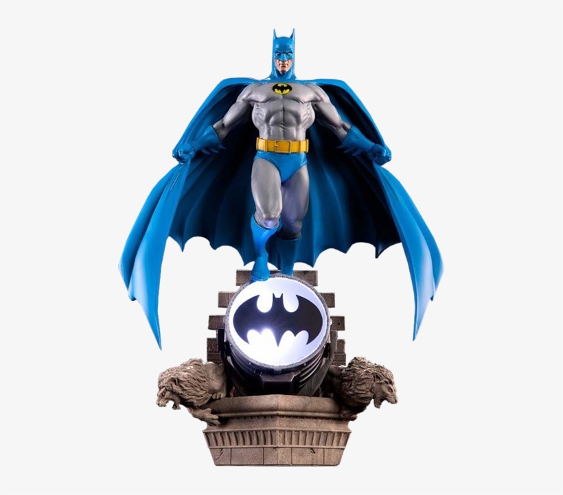 Dc Comics Batman Statue By Pop Culture Shock - Batman Classic Blue And Grey, transparent png download