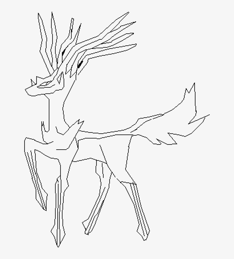 Xerneas Base - Line Art, transparent png download