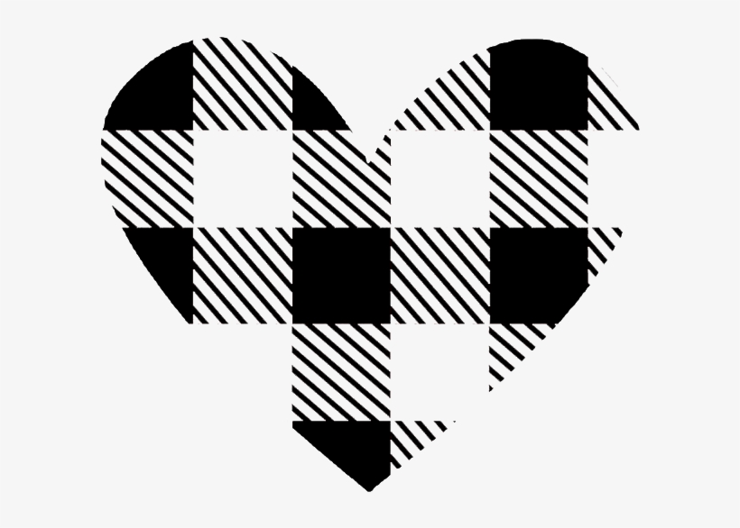 Upload Them Into Cricut Design Space And Change The - Plaid Heart, transparent png download