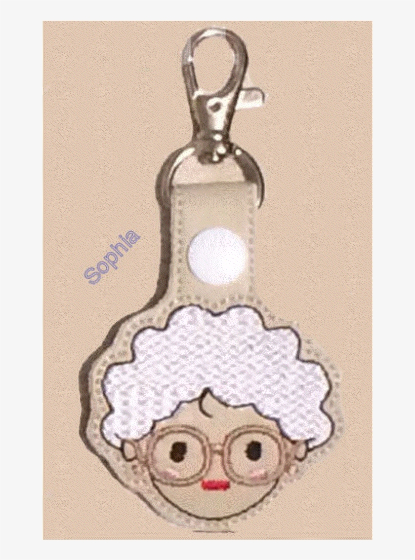 Golden Girls Inspired Embroidered Key Fob - Sophia, transparent png download