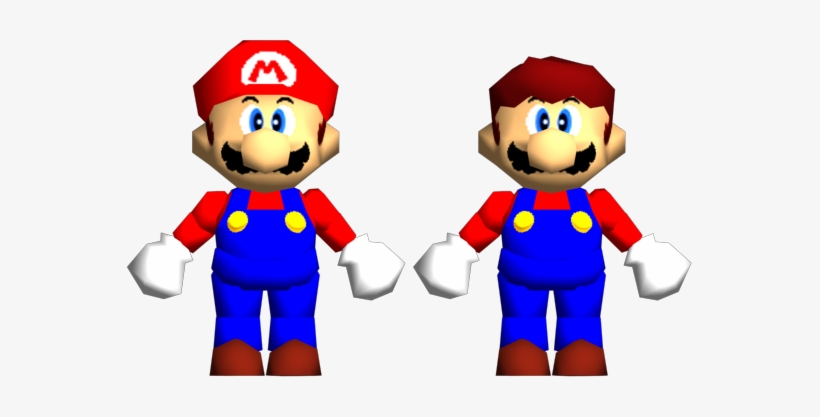 The First Two Images, Renders Of Mario, Removes That - Cartoon, transparent png download