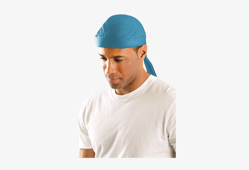 Miracool Bright Blue Tie Closure Occunomix Work Gear - Occunomix Navy Blue Miracool Cotton Hat With Tie Closure, transparent png download