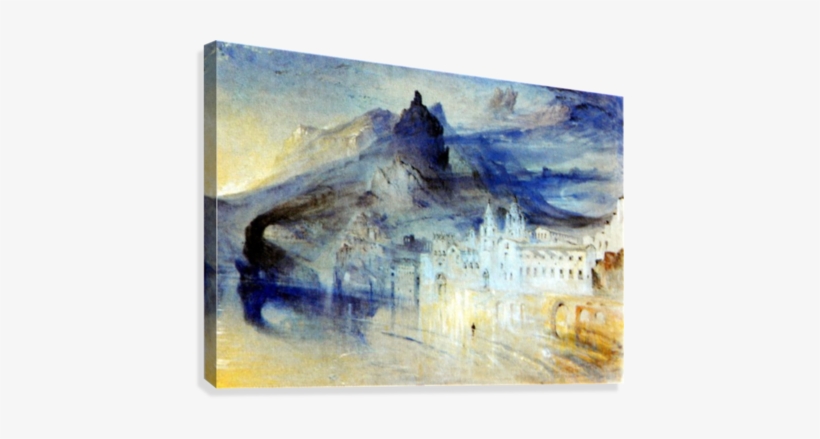 View Of Amalfi John Ruskin Canvas Print - Art John Ruskin, transparent png download