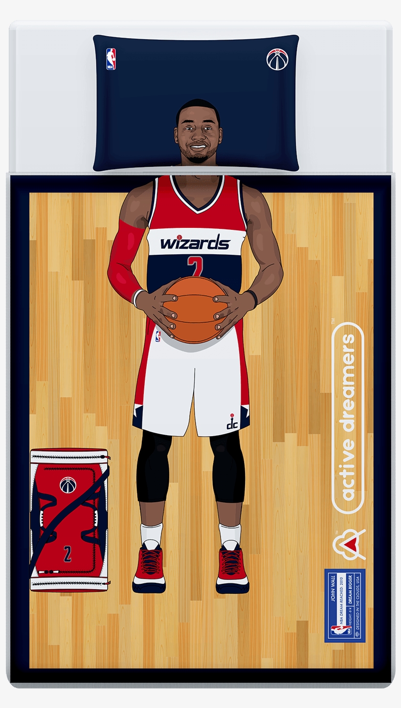 John Wall Reversible Blanket & Pillow Case Set - Steph Curry Bed Set, transparent png download