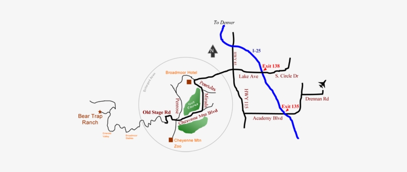 Bear Trap Ranch 8655 Old Stage Road Colorado Springs, - Diagram, transparent png download