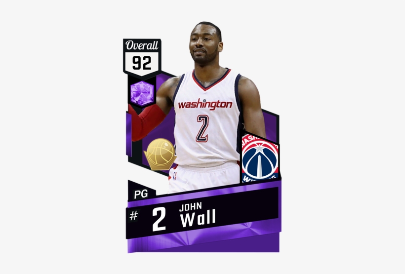 John Wall Amethyst Card - Nba 2k18 Gilbert Arenas, transparent png download