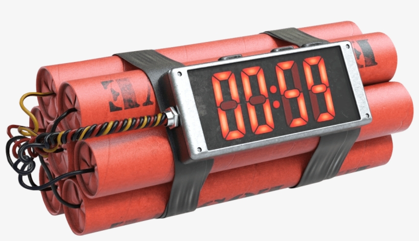 Bomba De Tiempo Dinamita - Time Bomb Png, transparent png download