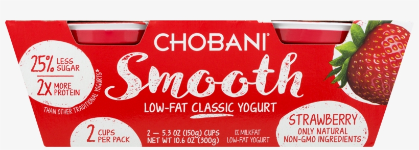 Free Chobani Yogurt, $1 - Chobani Smooth 2 Pack, transparent png download