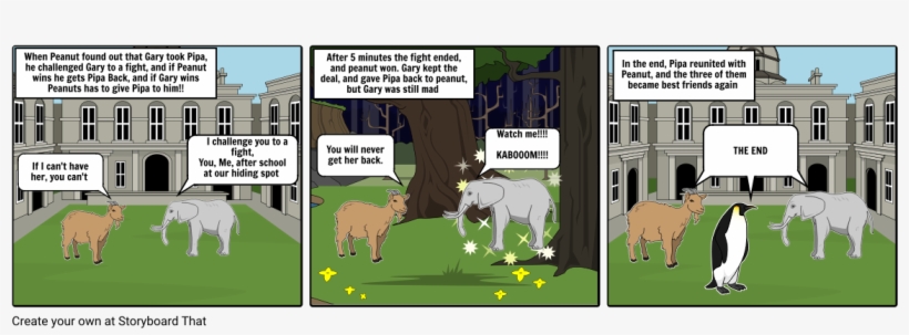 Peanut Vs Gary - Cartoon, transparent png download