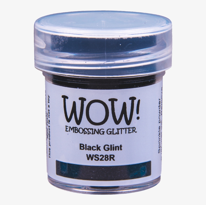 Black Glint - Wow! Embossing Powder 15ml-shocking Pink, transparent png download