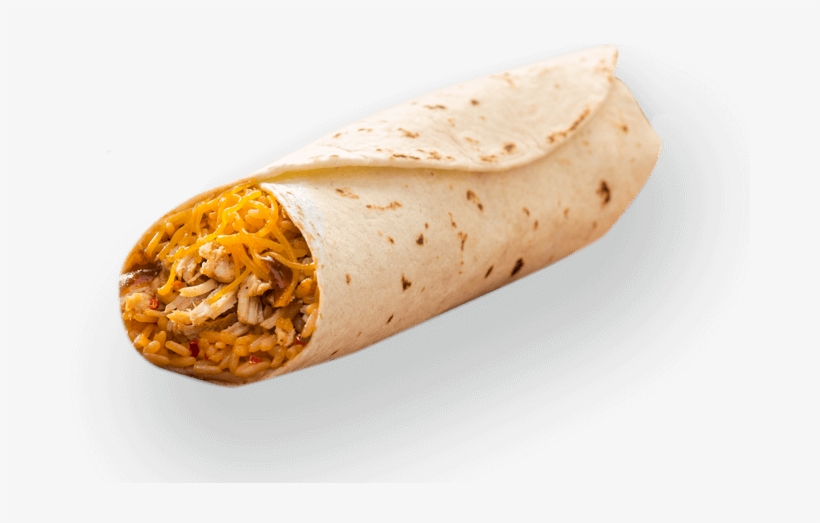 Shredded Chicken Burrito - Chicken And Beef Burrito, transparent png download