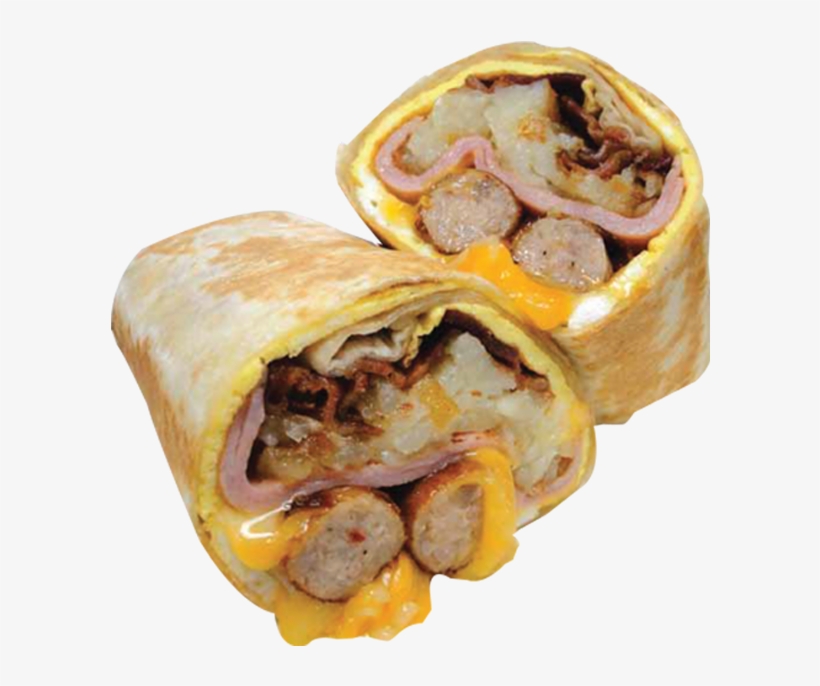 Chili Fries Sm - Sausage Bacon And Egg Wrap, transparent png download