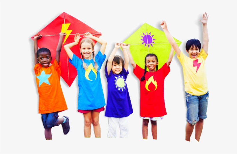 Kids Playing With Kites - Congreso De Pediatria Republica Dominicana, transparent png download