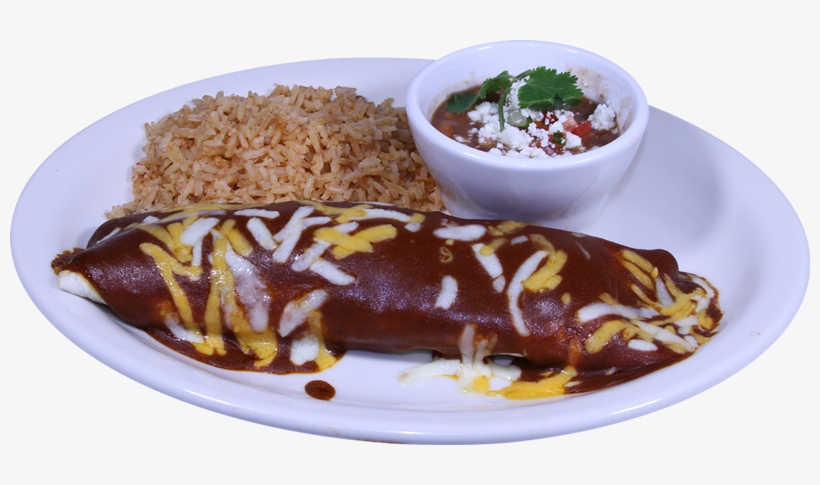 Popeye Burrito Shredded Beef With Alazanes Dip On Top - Alazanes Mexican Restaurant & Cantina, transparent png download