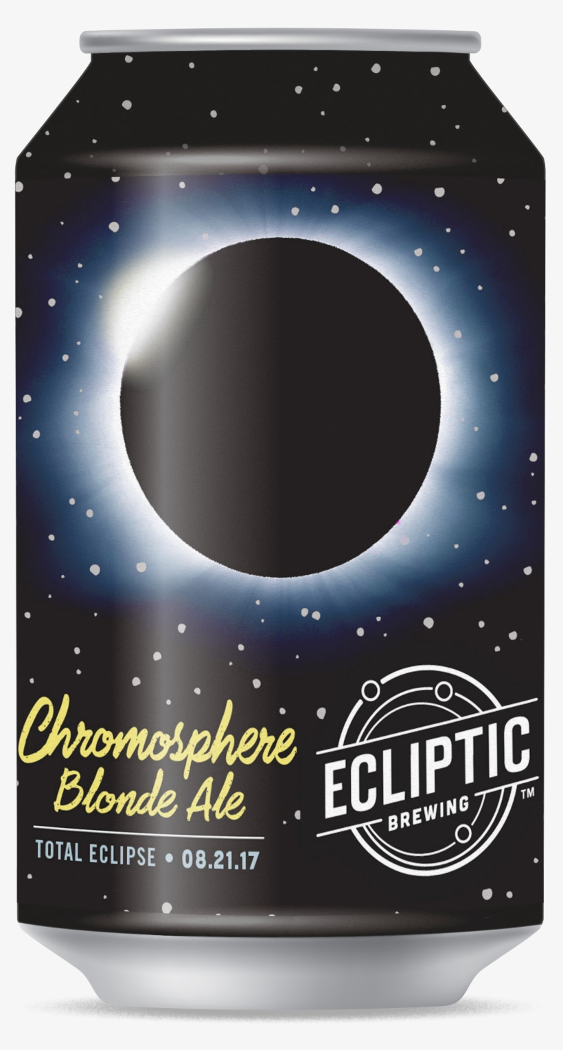 “the Can Design Honors The Event And The Beer Inside - Ecliptic Brewing, transparent png download