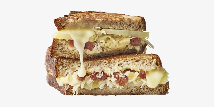 Bacon And Cheese Toastie, Layered - Food Sandwich Cheese Png, transparent png download