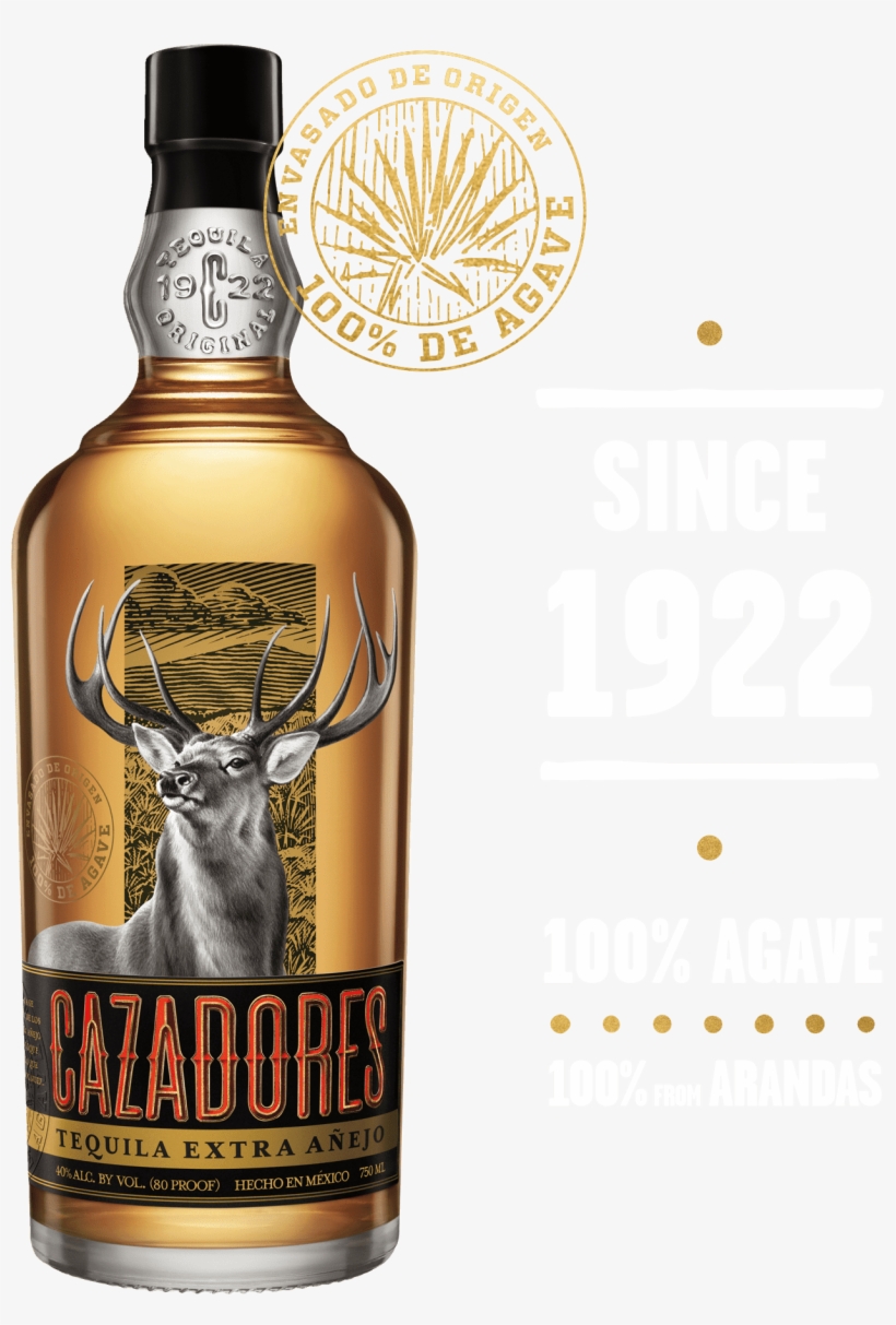 Extra Añejo - Cazadores Extra Anejo Tequila - 750 Ml Bottle, transparent png download
