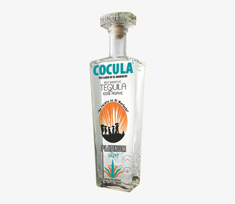Cocula Platinum Silver Tequila - Glass Bottle, transparent png download