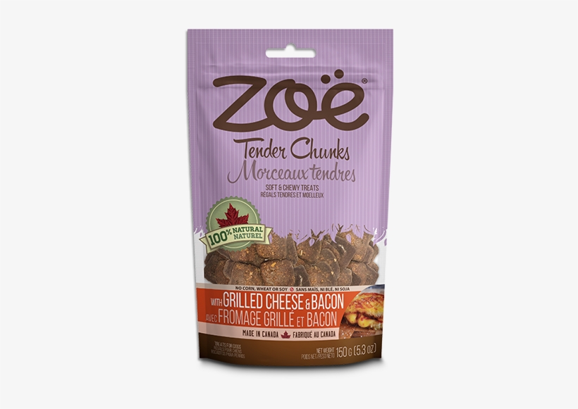 Zoe Tender Chunks - Grilled Cheese & Bacon - 150, transparent png download