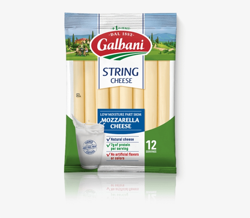 Banner Freeuse Stock Galbani Authentic Italian - Galbani Mozzarella String Cheese, transparent png download