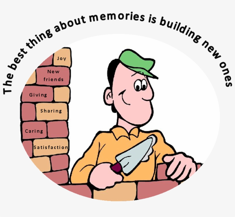 Take Time To Build Great New Memories - Cartoon Image Of Mason, transparent png download