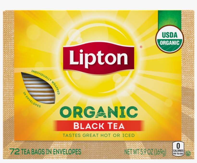 Lipton Organic Black Tea, transparent png download