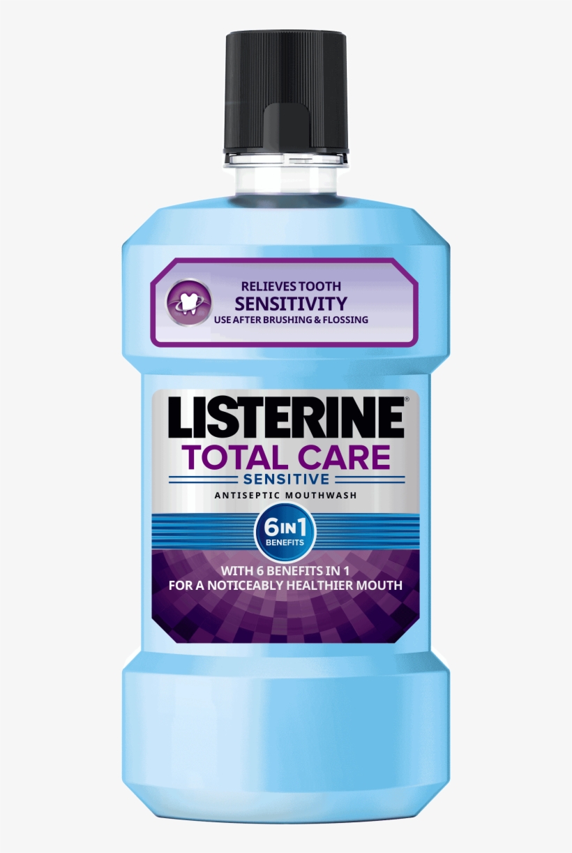New Listerine Sensitive Clean - Listerine Total Care 500, transparent png download