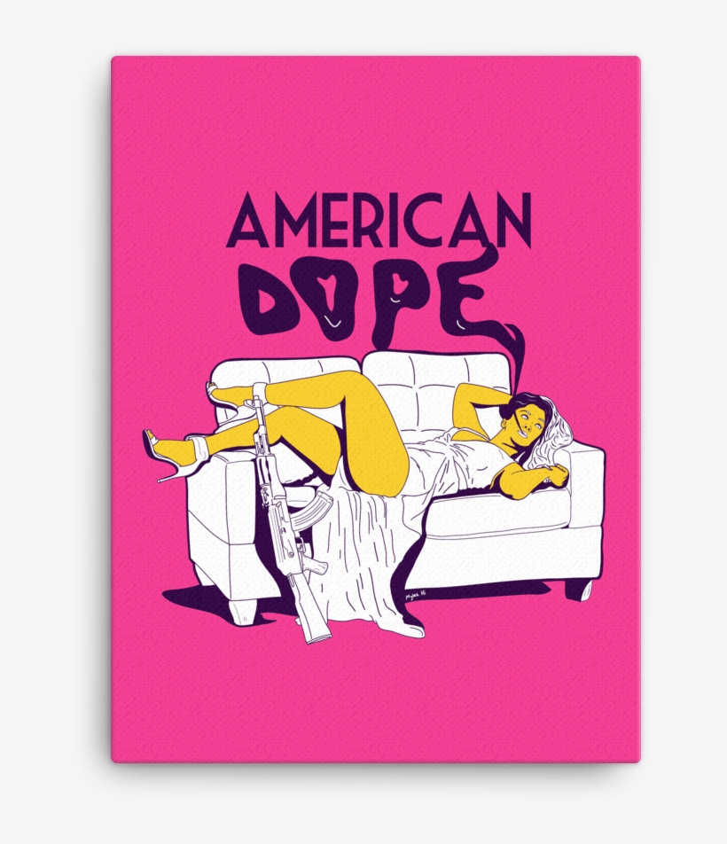 American Dope 'la Reina' Canvas, transparent png download