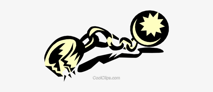 Shackles Royalty Free Vector Clip Art Illustration - Transparent Shackles Clip Art, transparent png download