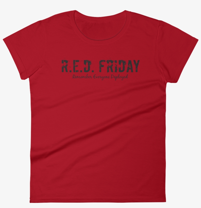 'r - E - D - Friday' Text Women's Tee - ' - Wine, transparent png download