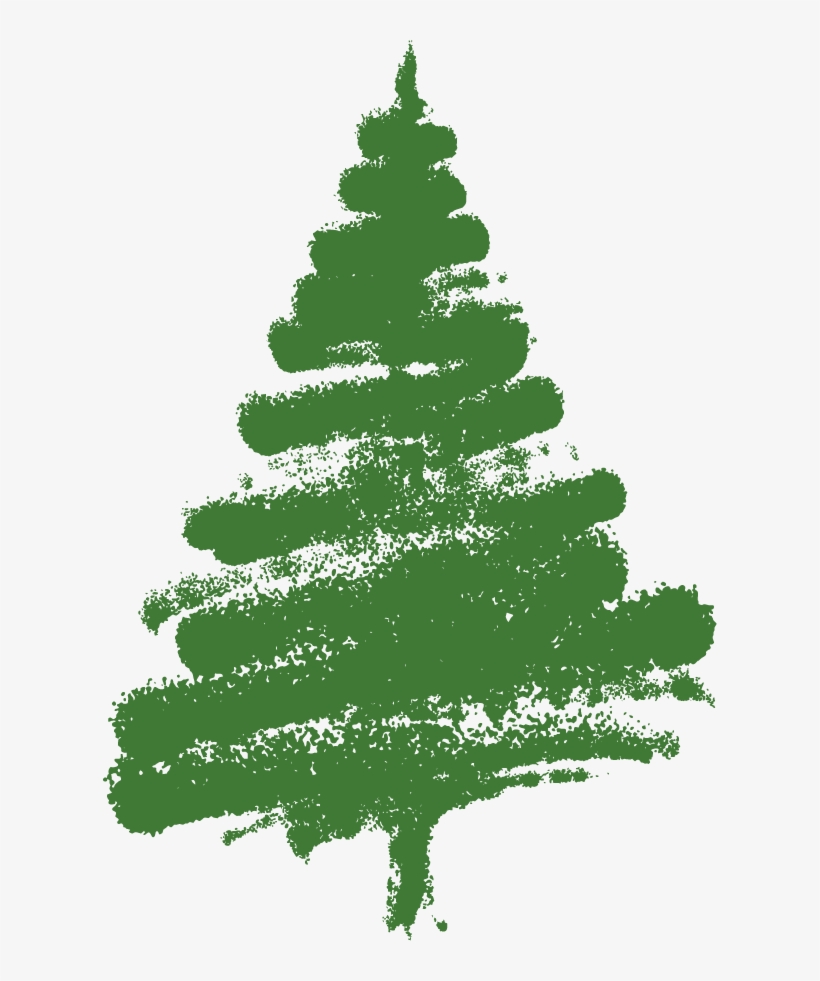 Shrub Clipart Evergreen - Christmas Tree, transparent png download