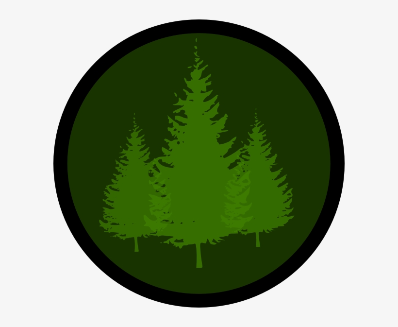 Evergreen Symbol 1 Clip Art - Clip Art, transparent png download