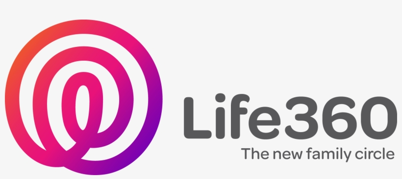Logo With Tagline And Gradient - Life 360 App, transparent png download