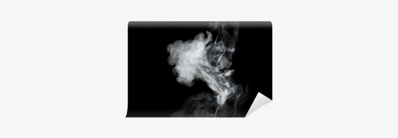 Fotomural Humo Blanco Sobre Fondo Negro - Painting, transparent png download