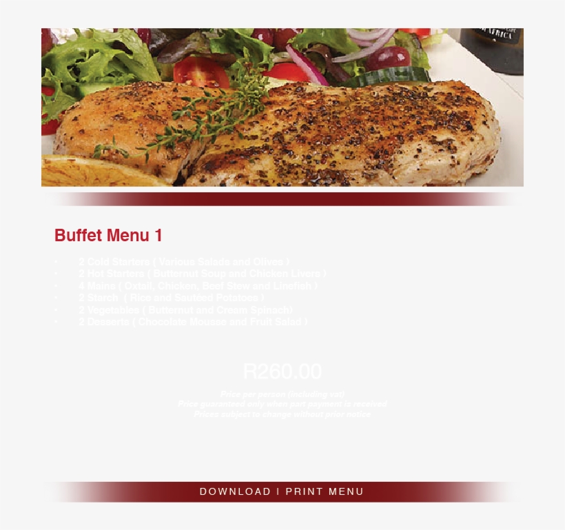 Villa Bianca Set Menu Web - Menu, transparent png download