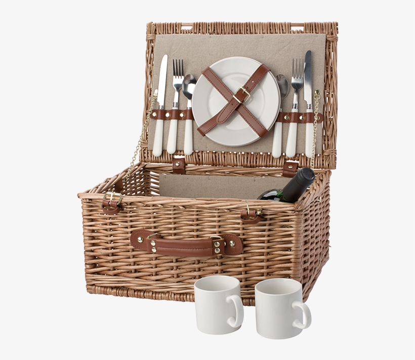 Two Person Willow Picnic Basket Br5794 - 2 Kişilik Piknik Sepeti, transparent png download