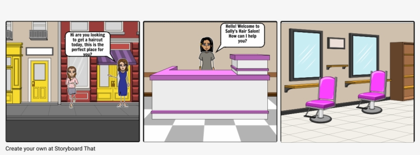 Hair Salon - Cartoon, transparent png download