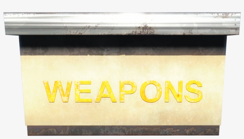 Fo4 Weapons Stand Counter - Weapon, transparent png download