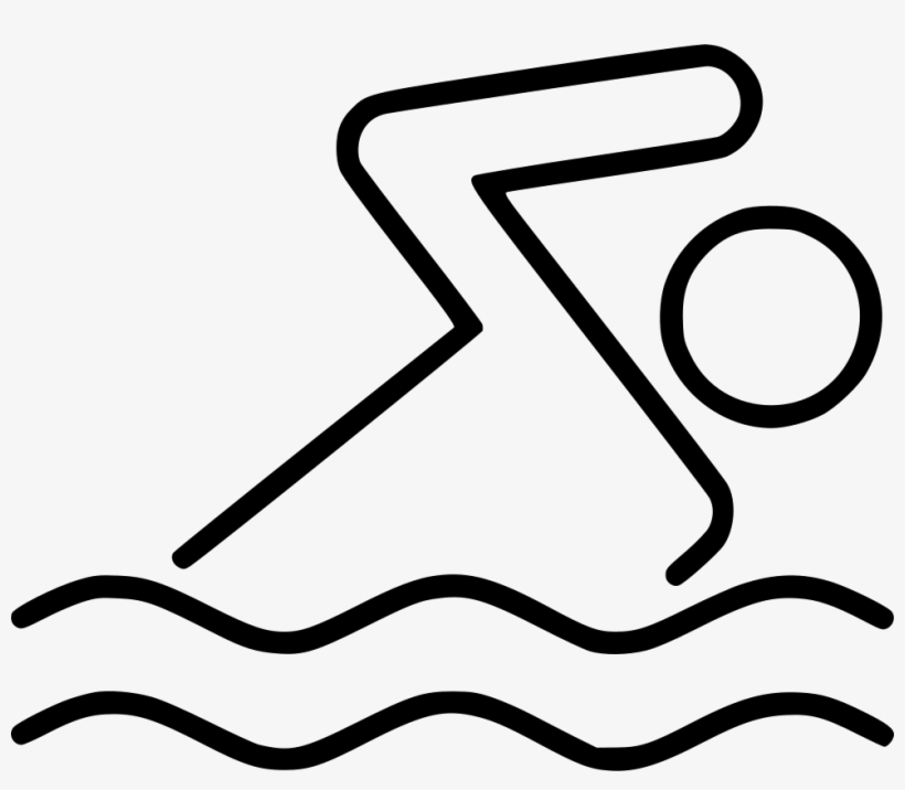 Png File - Swim Icono White Png, transparent png download
